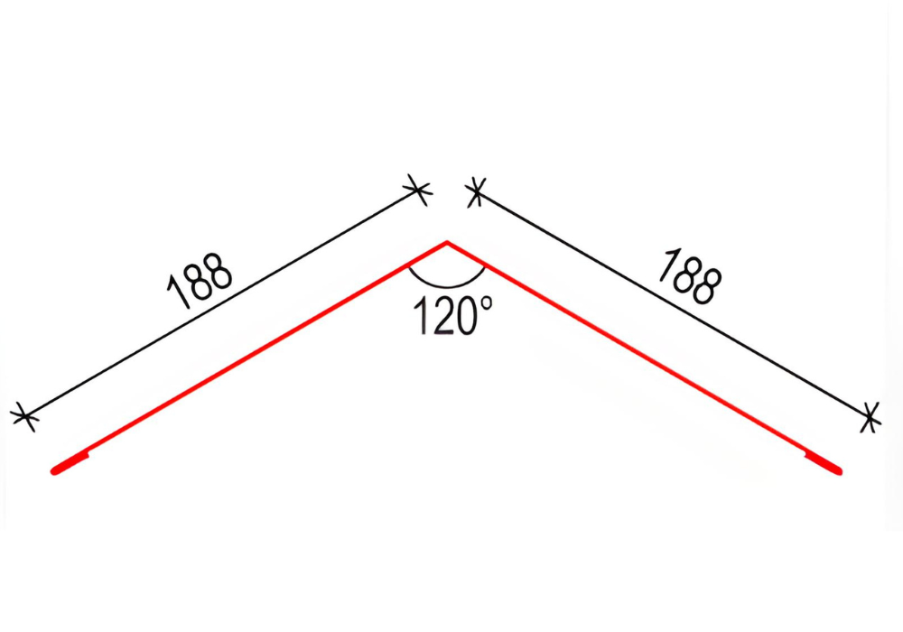 rovná 30 - 45°